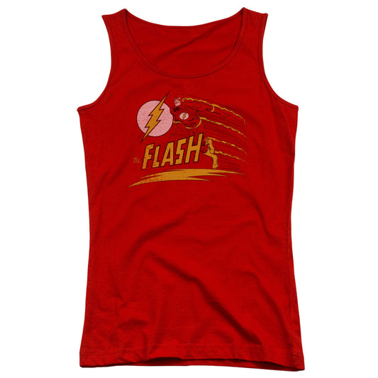 DC Comics Flash Like Lightning Womens Tank Top Shirt Red