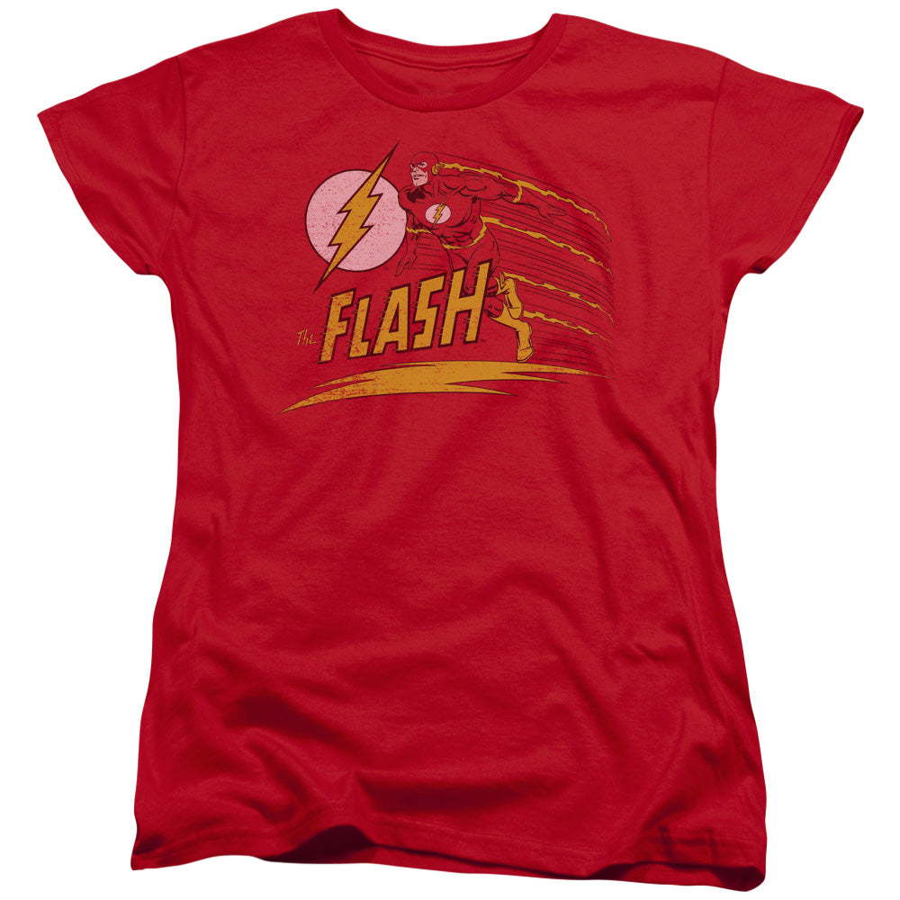 DC Comics Flash Like Lightning Womens T Shirt Red