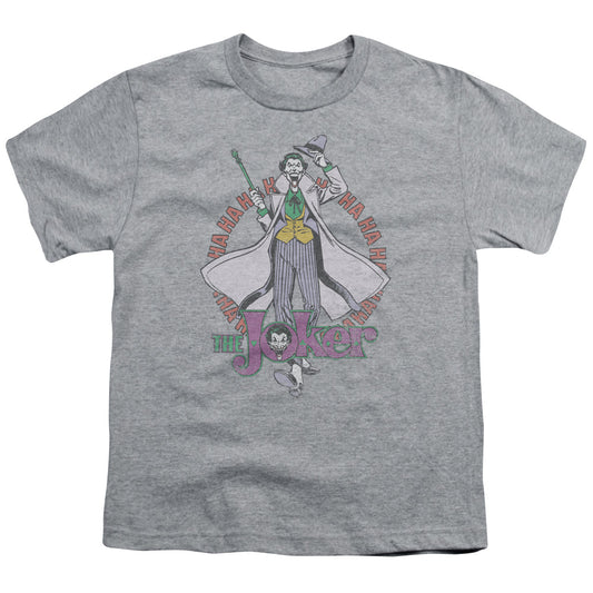 DC Comics Maniacal Kids Youth T Shirt Athletic Heather