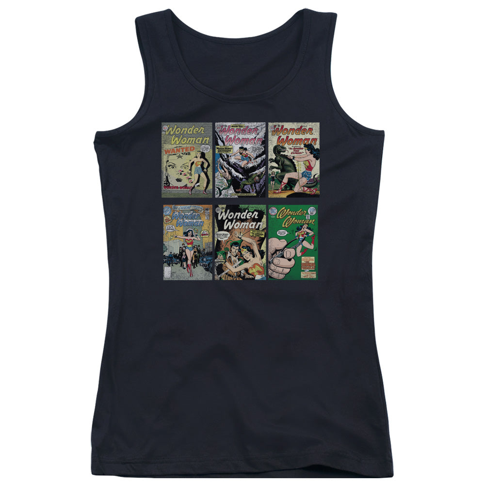 DC Comics Ww Covers Womens Tank Top Shirt Black