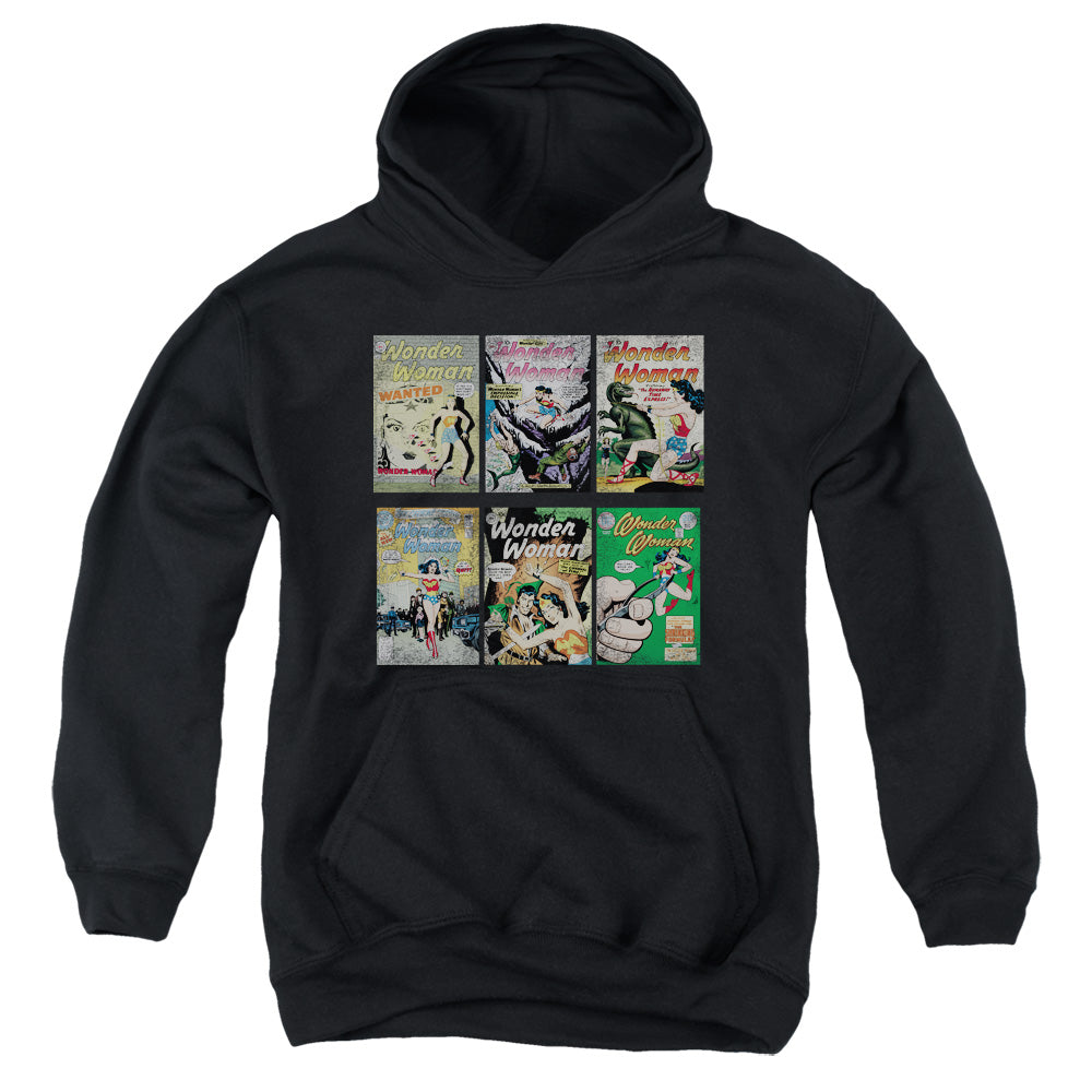 DC Comics Ww Covers Kids Youth Hoodie Black