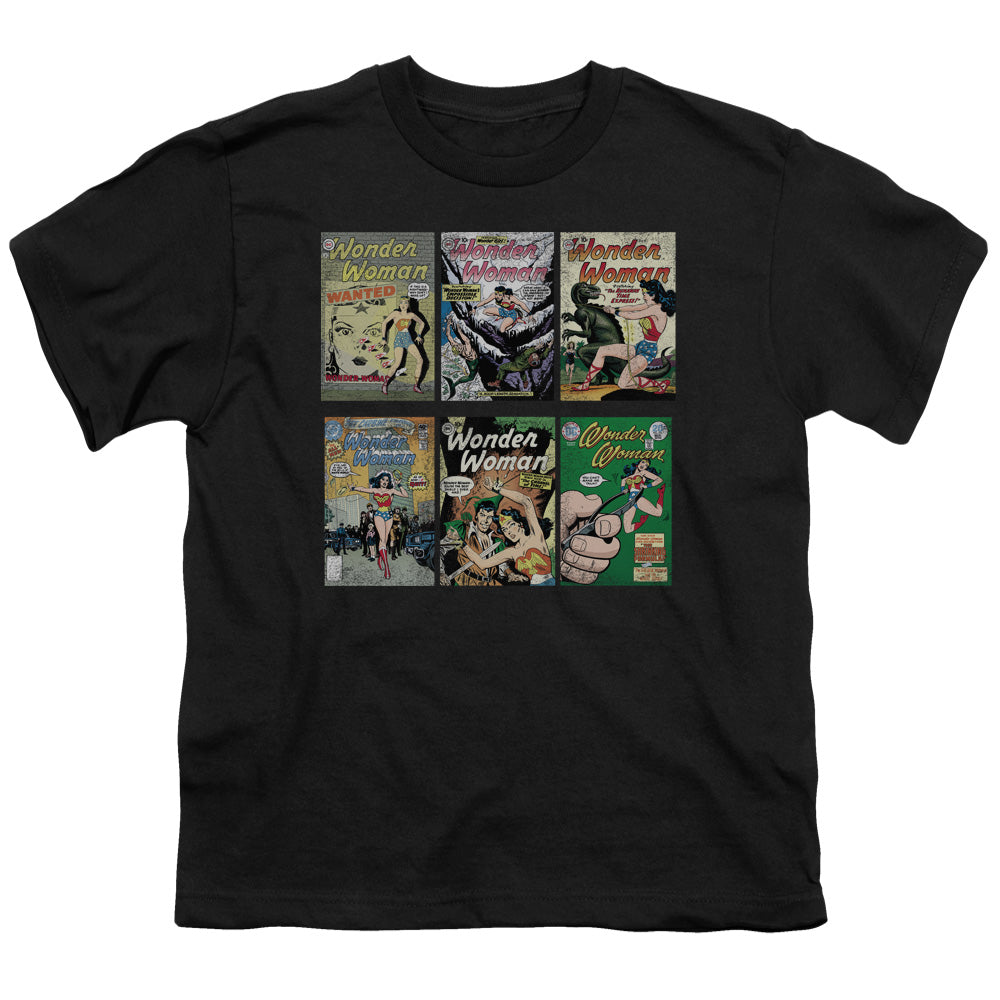 DC Comics Ww Covers Kids Youth T Shirt Black