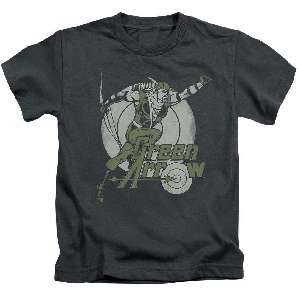 DC Comics Right on Target Juvenile Kids Youth T Shirt Charcoal 