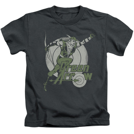DC Comics Right on Target Juvenile Kids Youth T Shirt Charcoal 