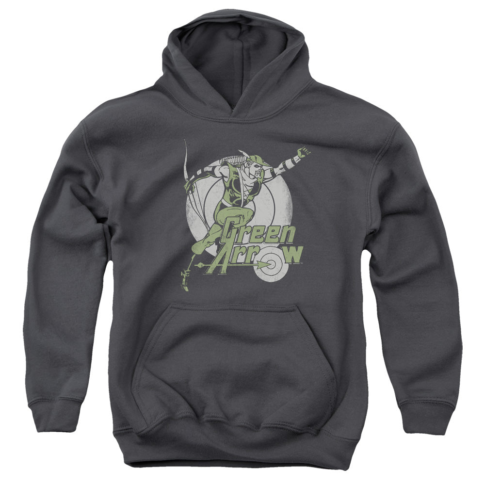 DC Comics Right on Target Kids Youth Hoodie Charcoal