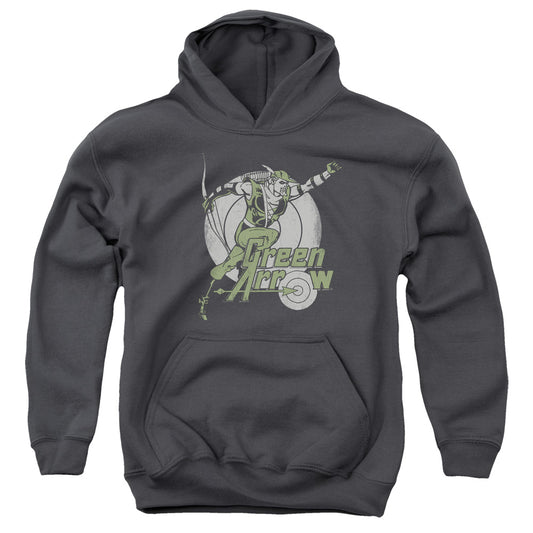 DC Comics Right on Target Kids Youth Hoodie Charcoal