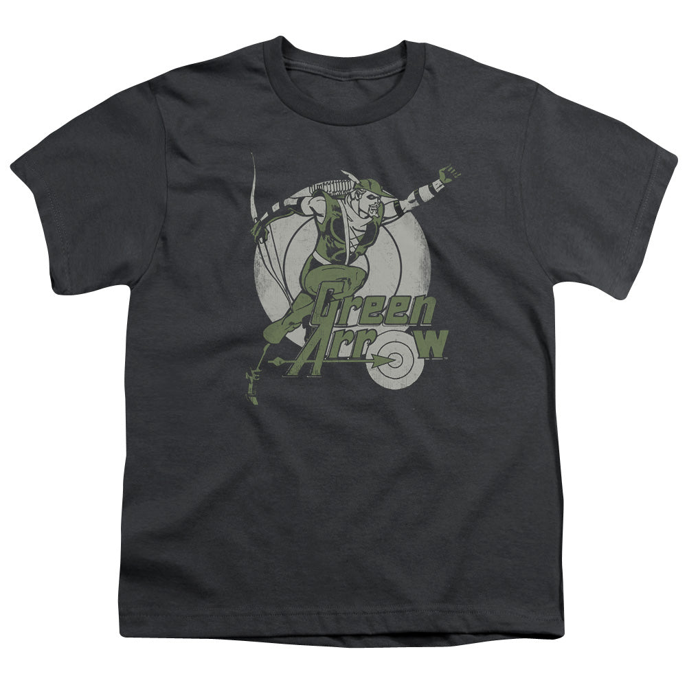 DC Comics Right on Target Kids Youth T Shirt Charcoal