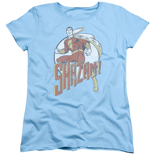 DC Comics Stepping Out Womens T Shirt Light Blue