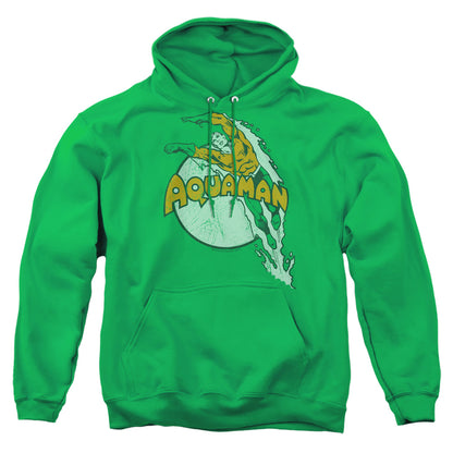 Dc Splash Mens Hoodie Kelly Green Officially Licensed