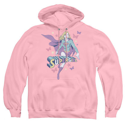 Dc Supergirl Pastels Mens Hoodie Pink Officially Licensed