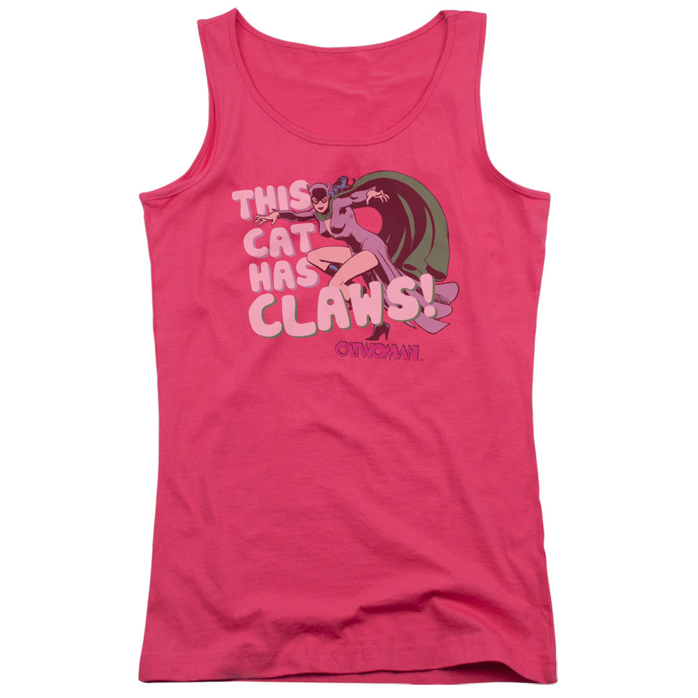 DC Comics Claws Womens Tank Top Shirt Hot Pink