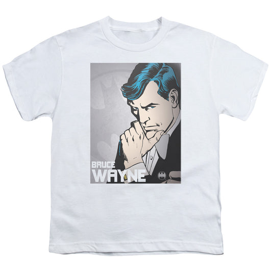 DC Comics Bruce Wayne Kids Youth T Shirt White