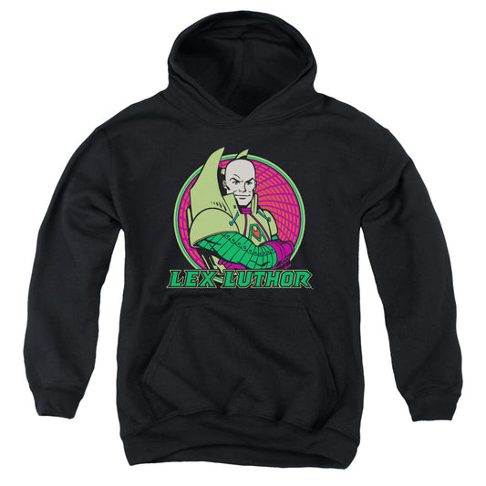 DC Comics Lex Luthor Kids Youth Hoodie Black