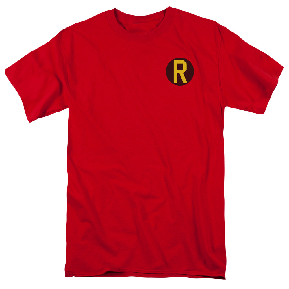 DC Comics Robin Logo Mens T Shirt Red