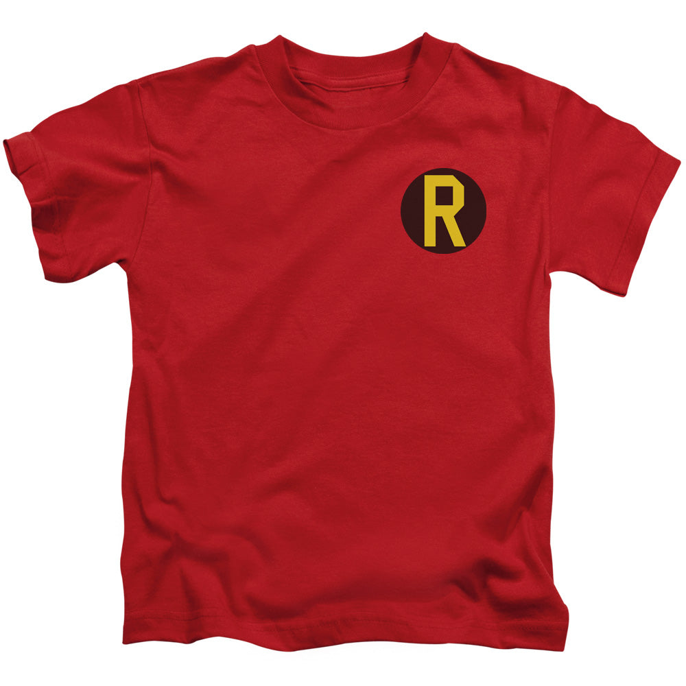 DC Comics Robin Logo Juvenile Kids Youth T Shirt Red 