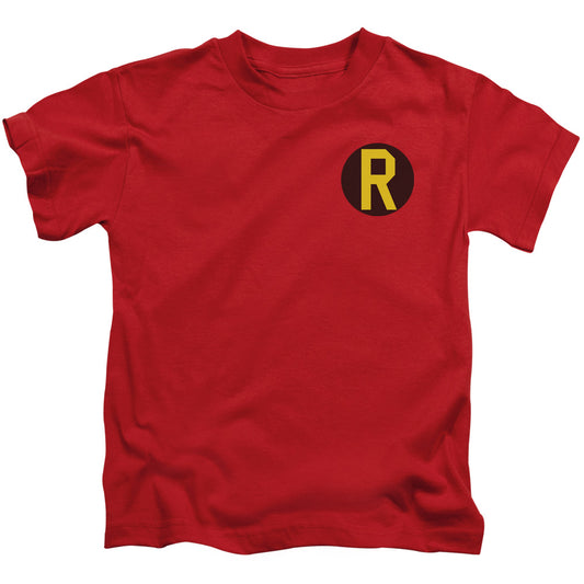 DC Comics Robin Logo Juvenile Kids Youth T Shirt Red 