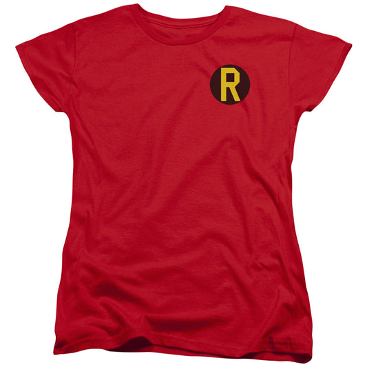 DC Comics Robin Logo Womens T Shirt Red