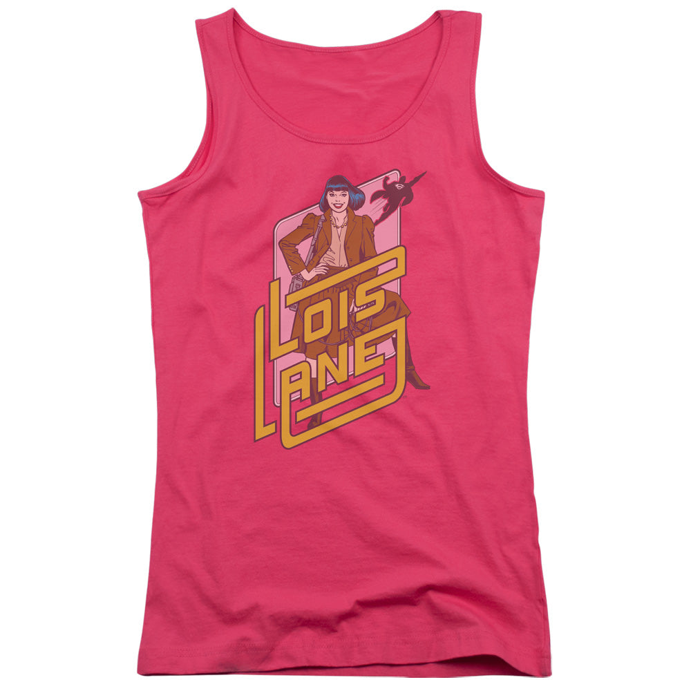 DC Comics Lois Lane Womens Tank Top Shirt Hot Pink