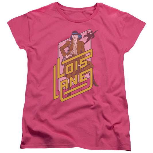 DC Comics Lois Lane Womens T Shirt Hot Pink