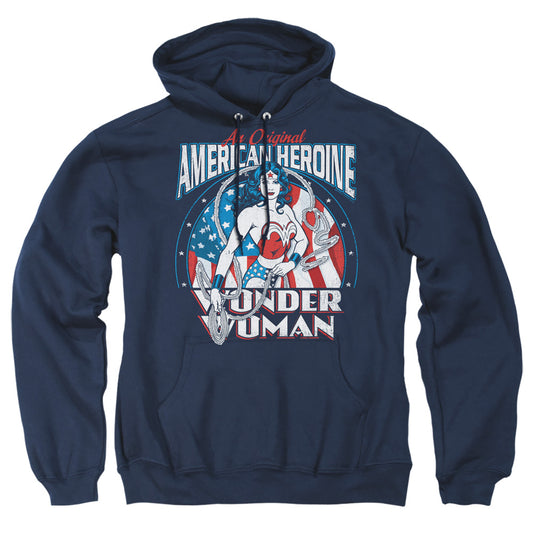 Dc American Heroine Mens Hoodie Navy Officially Licensed