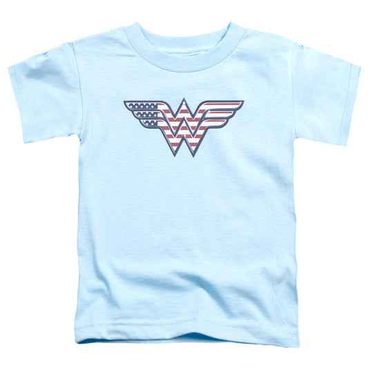 DC Comics Red,white & Blue Toddler Kids Youth T Shirt Light Blue