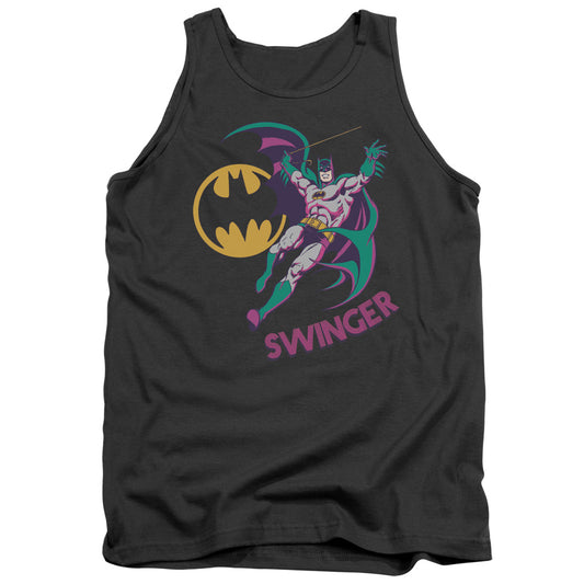 DC Comics Swinger Mens Tank Top Shirt Charcoal