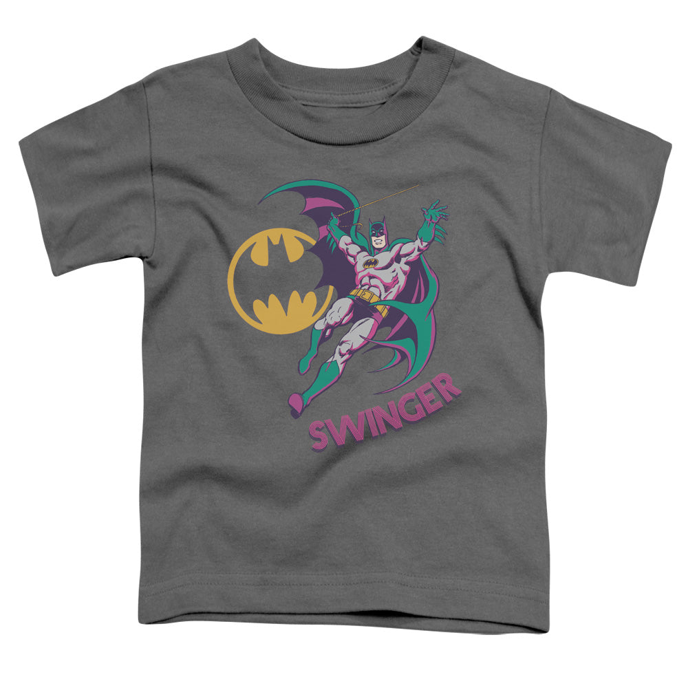 DC Comics Swinger Toddler Kids Youth T Shirt Charcoal