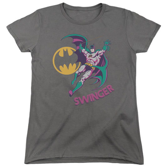 DC Comics Swinger Womens T Shirt Charcoal