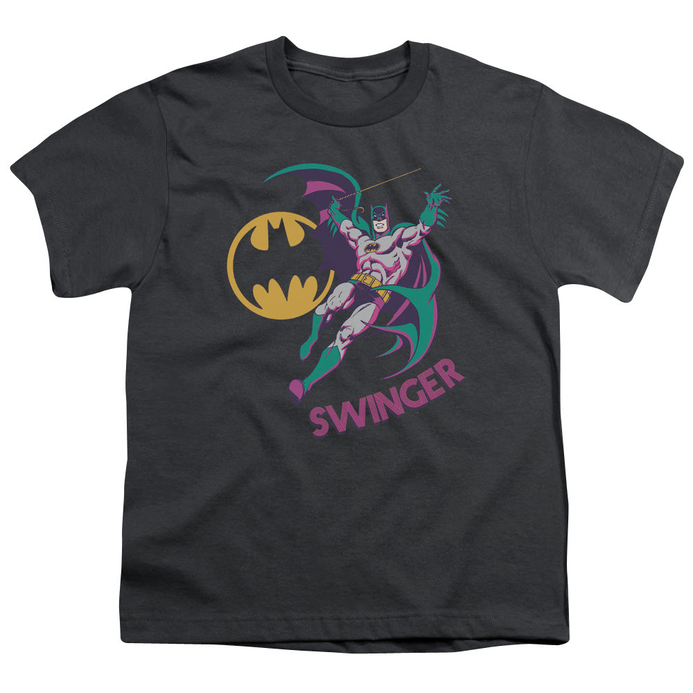 DC Comics Swinger Kids Youth T Shirt Charcoal