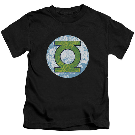 DC Comics Gl Neon Distress Logo Juvenile Kids Youth T Shirt Black 