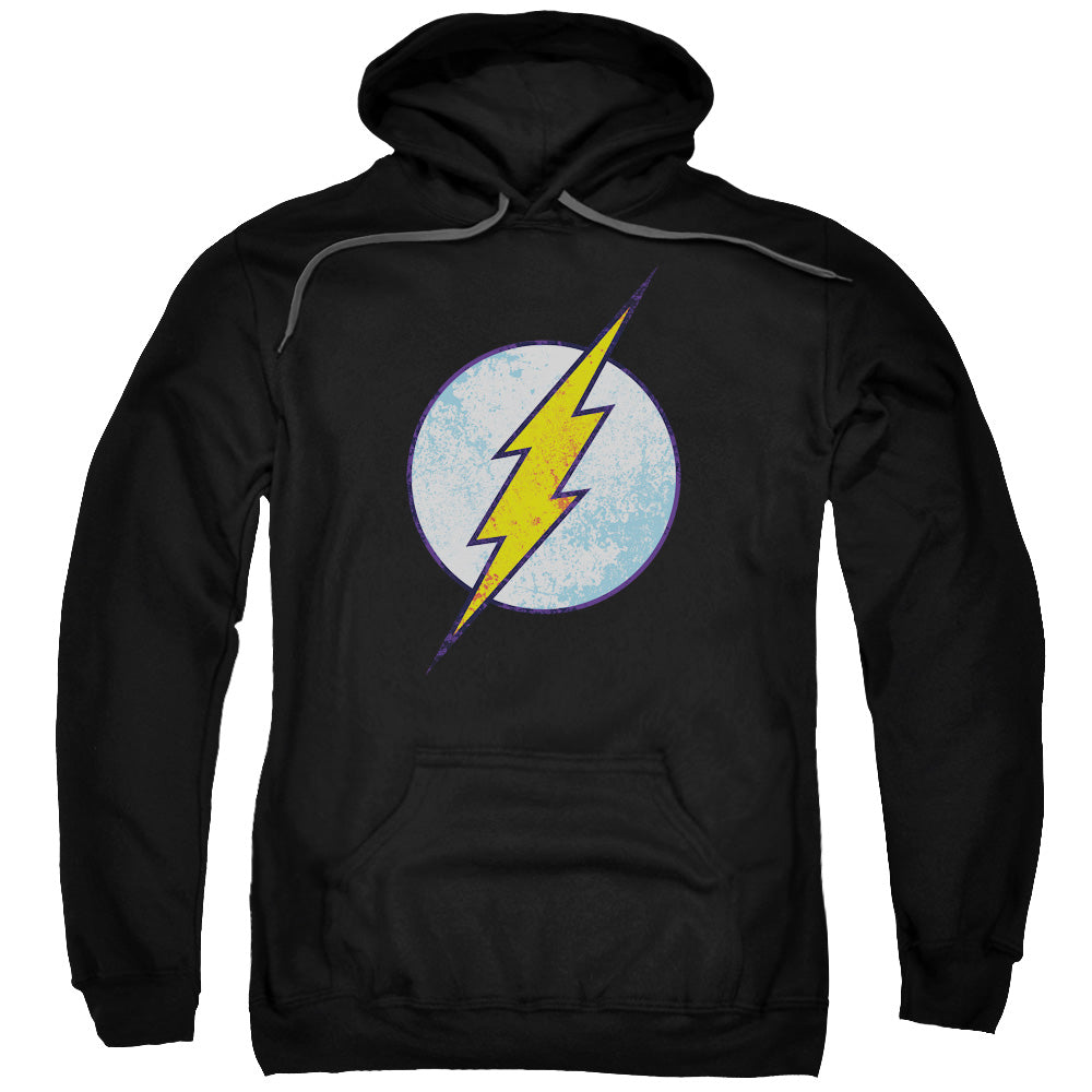 DC Comics Flash Flash Neon Distress Logo Mens Hoodie Black