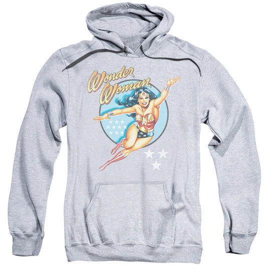 DC Comics Wonder Woman Vintage Mens Hoodie Athletic Heather