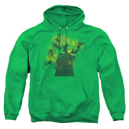 Dco Spray Sketch League Mens Hoodie Kelly Green Officially Licensed