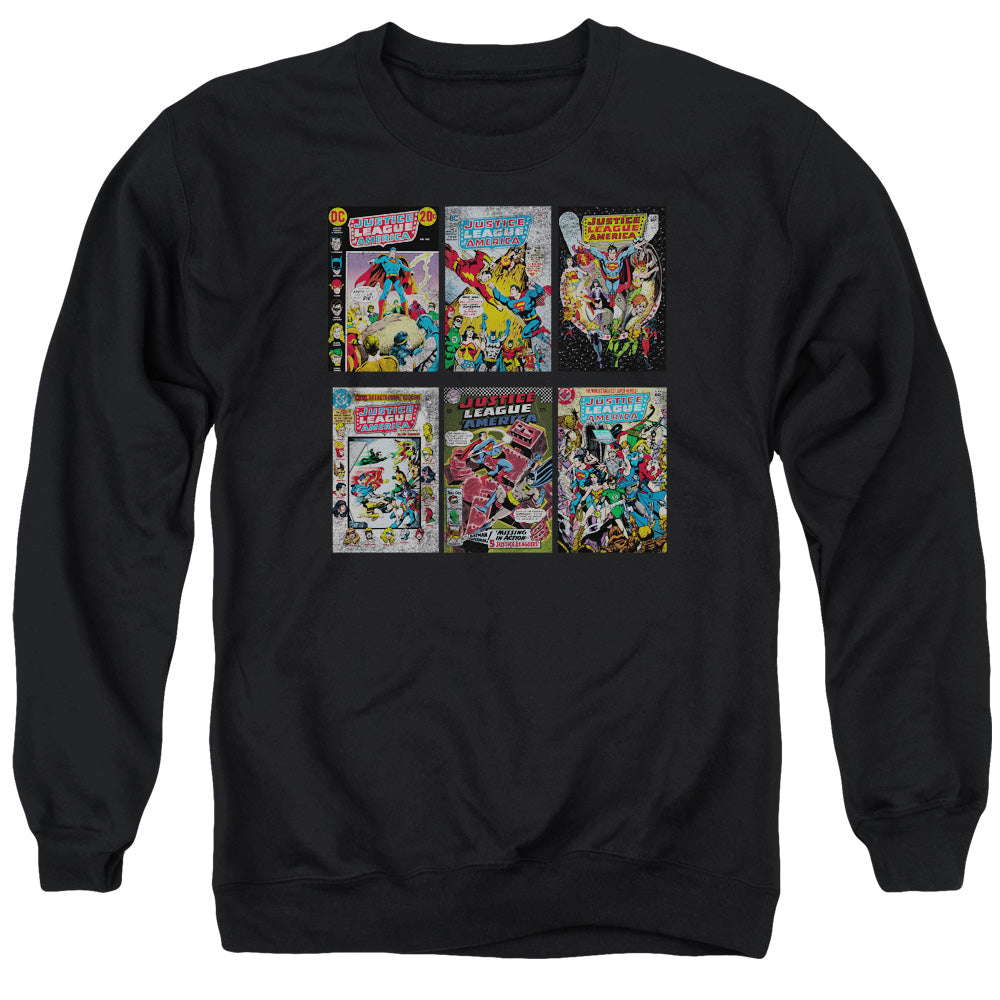 DC Comics DC Comics Covers Mens Crewneck Sweatshirt Black