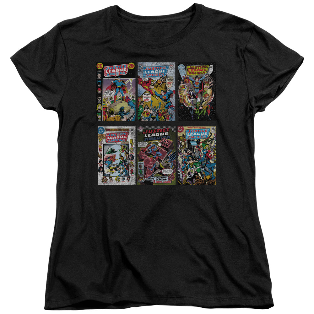 DC Comics DC Comics Covers Womens T Shirt Black