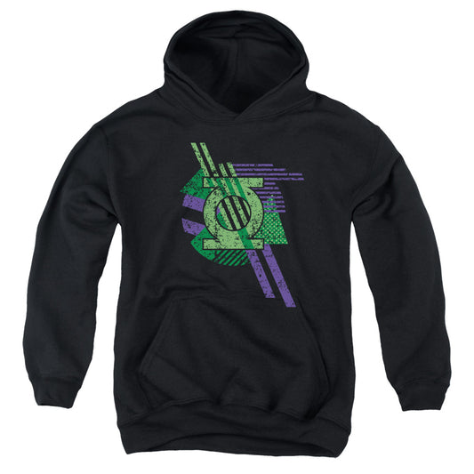 DC Comics Lantern Shapes Kids Youth Hoodie Black