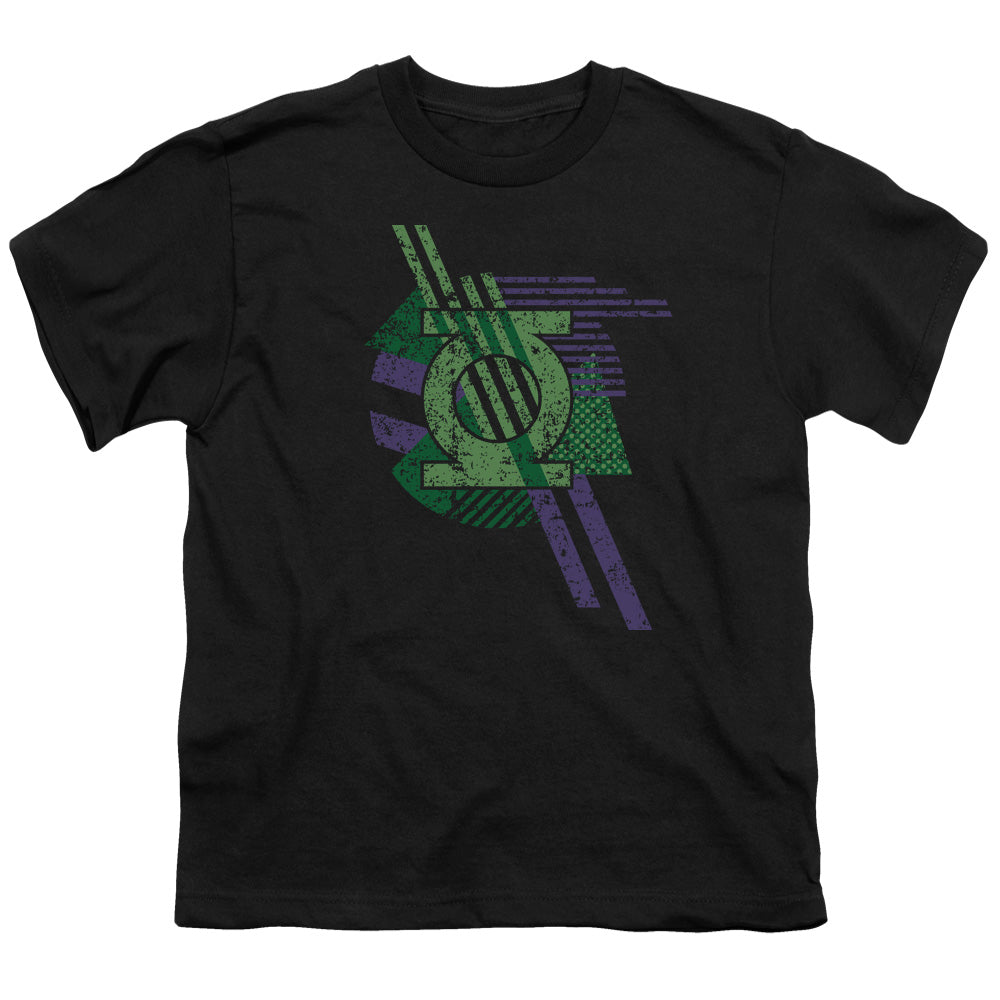 DC Comics Lantern Shapes Kids Youth T Shirt Black