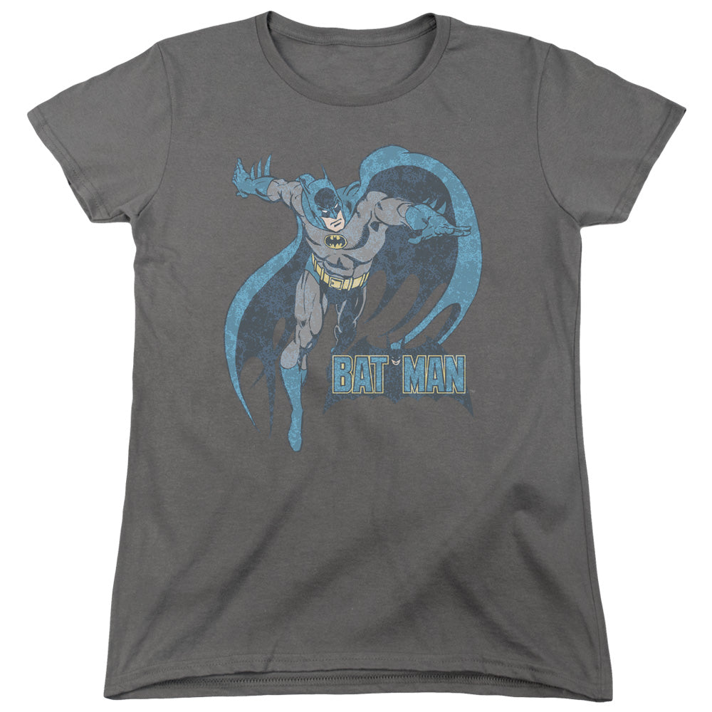 DC Comics Desaturated Batman Womens T Shirt Charcoal