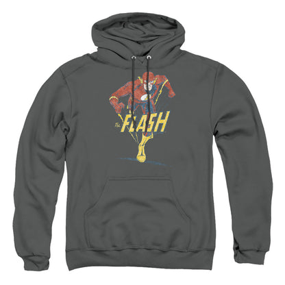 Dc Flash Desaturated Flash Mens Hoodie Charcoal