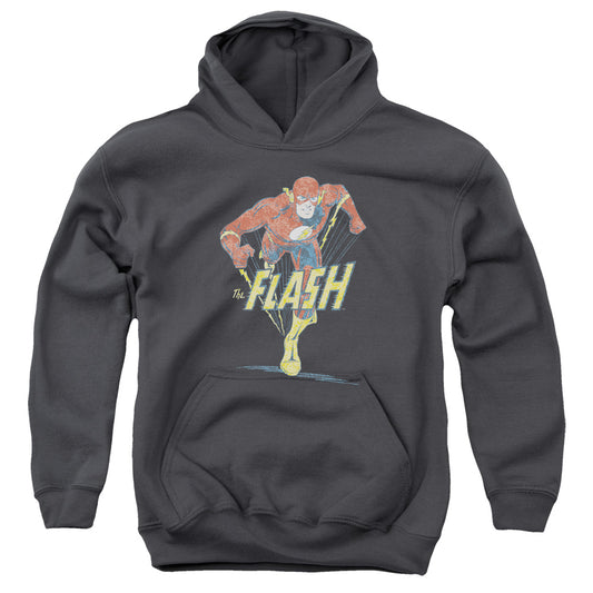 DC Comics Flash Desaturated Flash Kids Youth Hoodie Charcoal