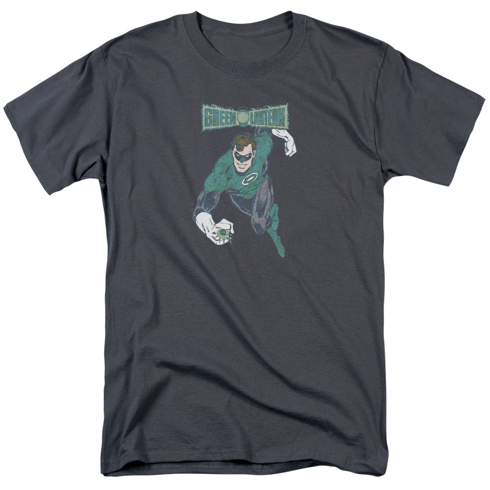 DC Comics Desaturated Green Lantern Mens T Shirt Charcoal
