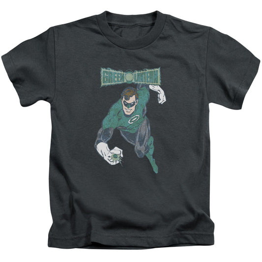 DC Comics Desaturated Green Lantern Juvenile Kids Youth T Shirt Charcoal 
