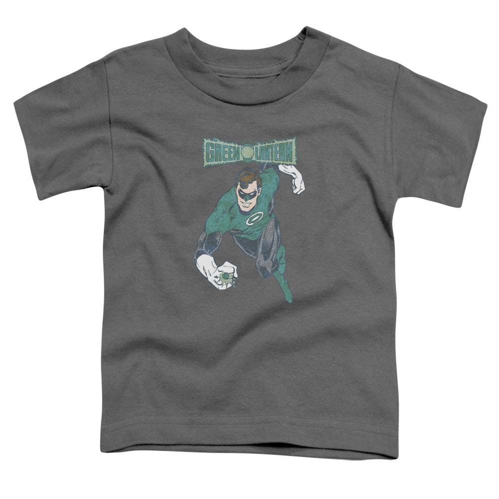 DC Comics Desaturated Green Lantern Toddler Kids Youth T Shirt Charcoal