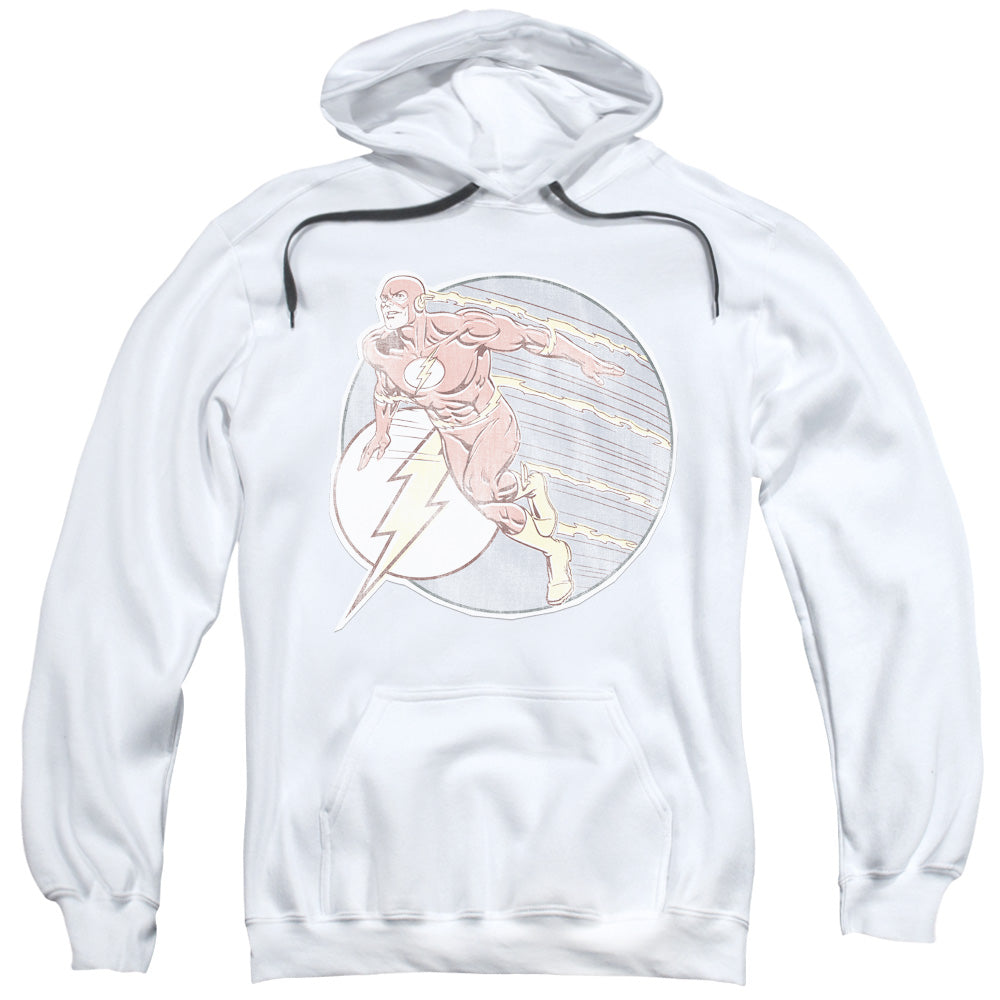 DC Comics Flash Retro Flash Iron on Mens Hoodie White