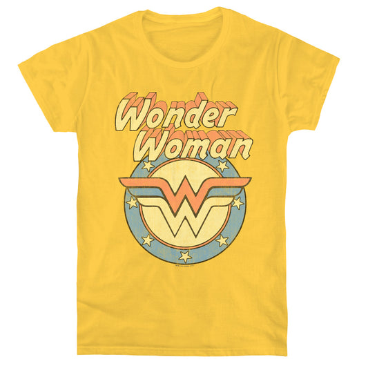 DC Comics Faded Wonder Womens T Shirt Banana