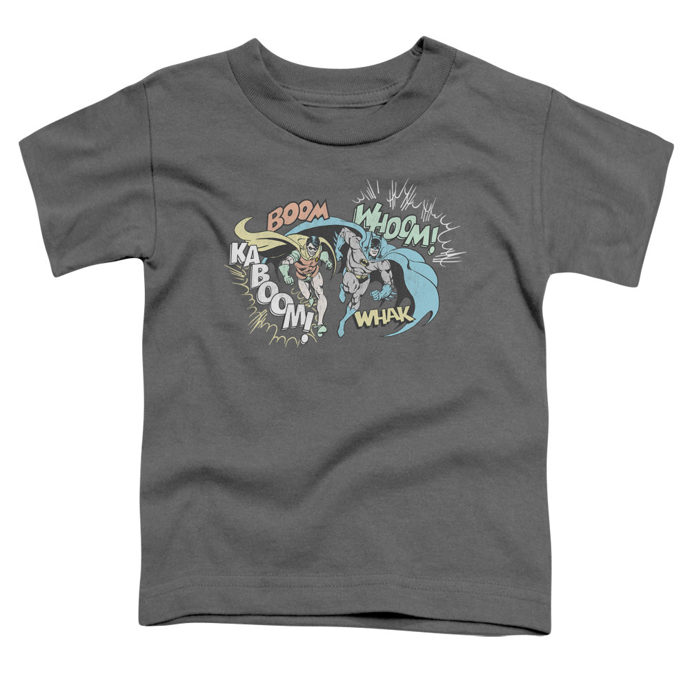 DC Comics Action Duo Toddler Kids Youth T Shirt Charcoal