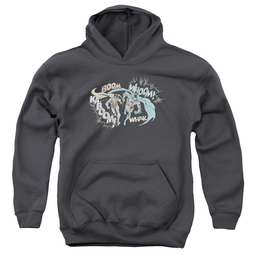 DC Comics Action Duo Kids Youth Hoodie Charcoal