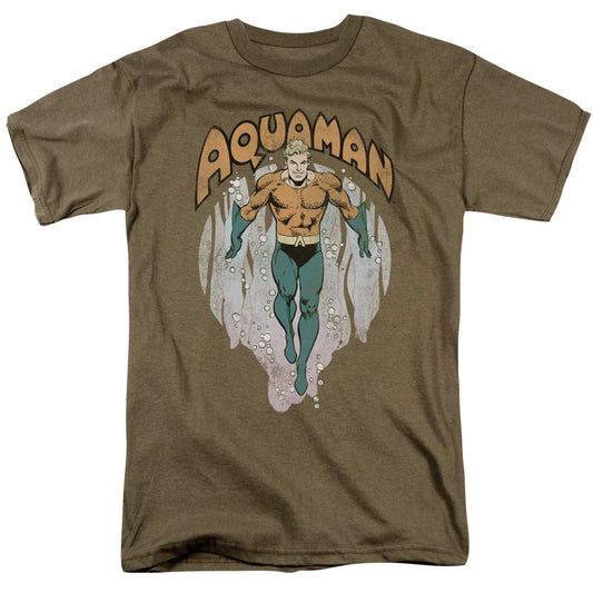 DC Comics From the Depths Mens T Shirt Safari Green