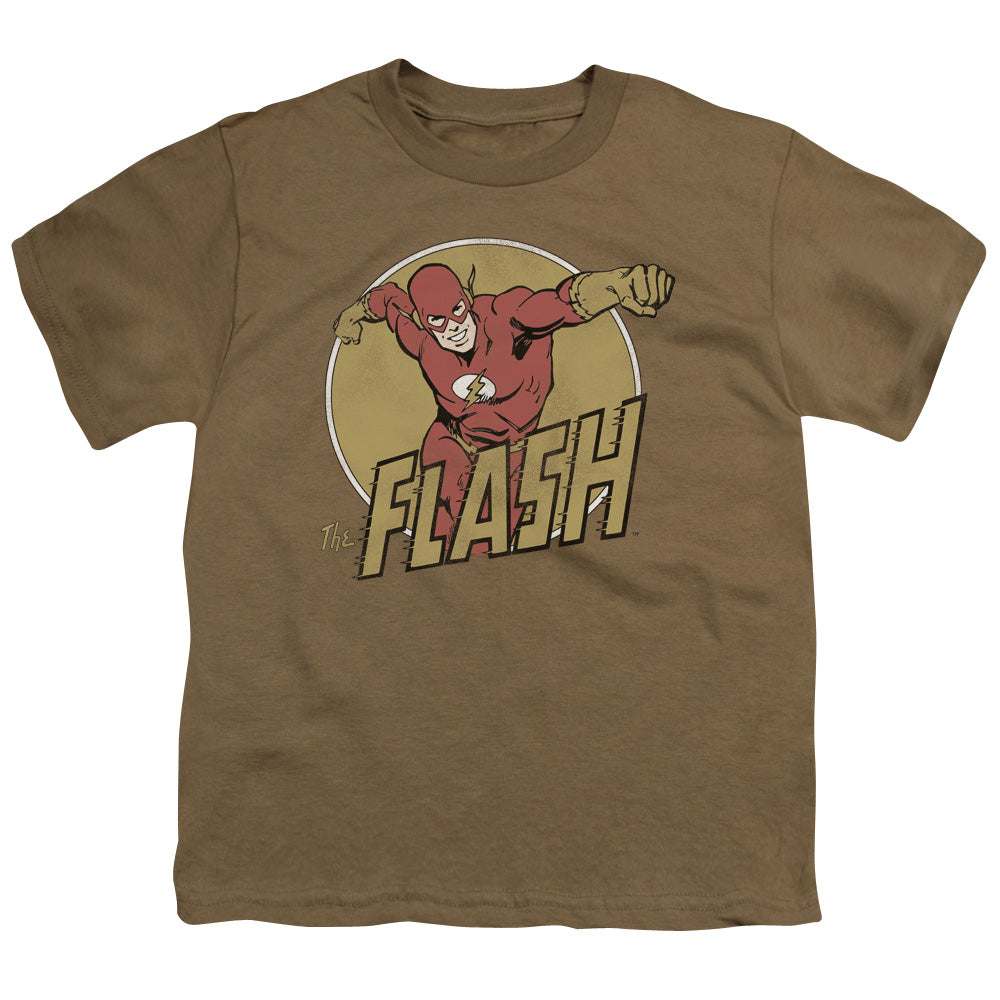 DC Comics Flash Flashy Kids Youth T Shirt Safari Green