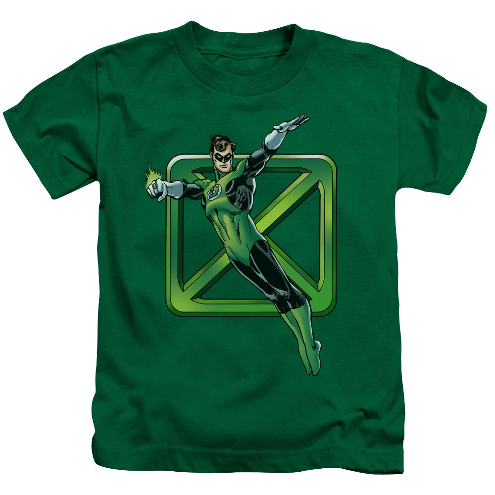 DC Comics Green Cross Juvenile Kids Youth T Shirt Kelly Green 